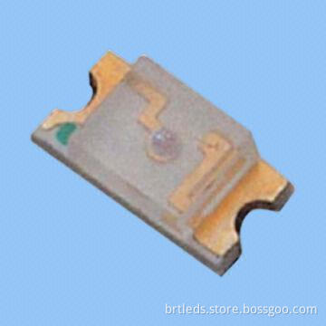 SMD LED, 1206 Package, Blue Color, 3.2 x 1.6 x 1.1mm, Typical Luminous Intensity of 120mcd